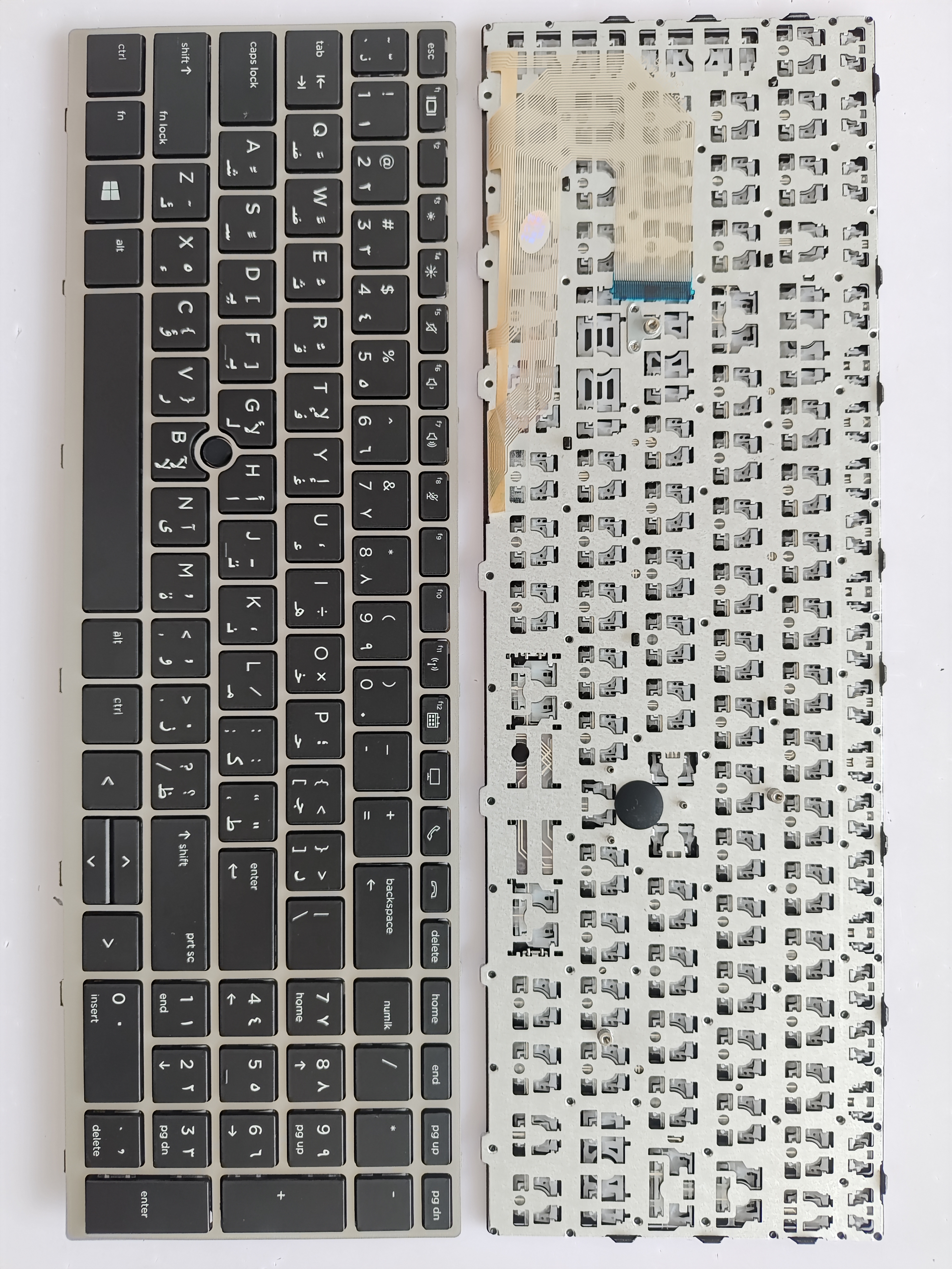 Picture of New Replacement Laptop Keyboard For HP 850G5/850G6 SILVER FRAME BLACK (OEM) AR Layout
